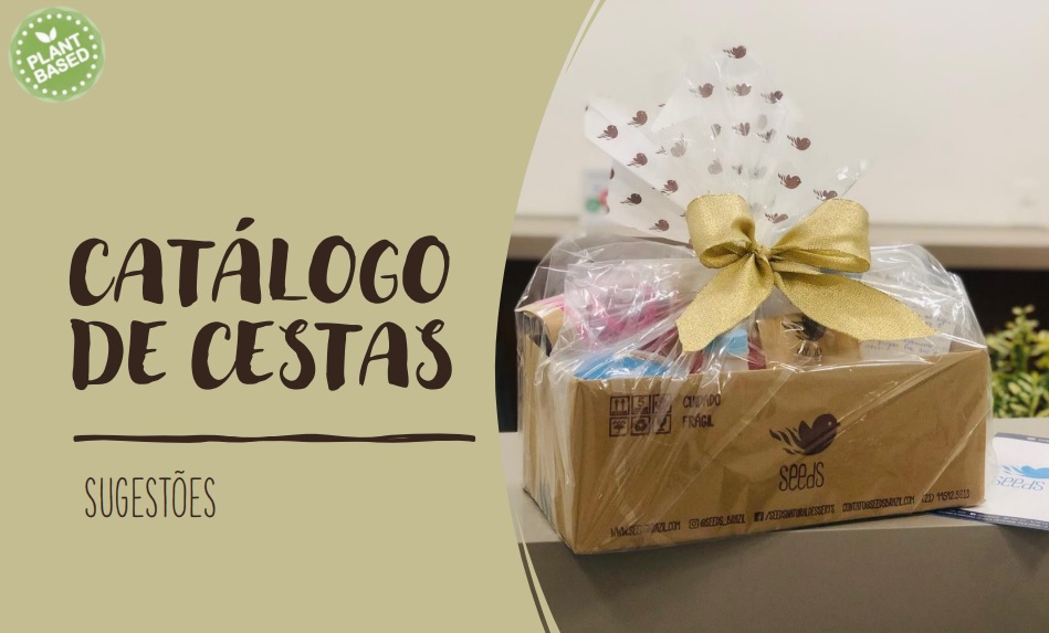 cesta de café da manhã vegana